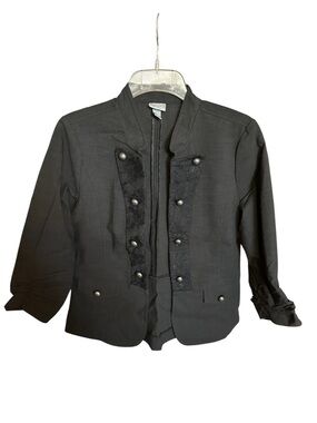 Vanity Black Military Style Jacket- NWOT Size M